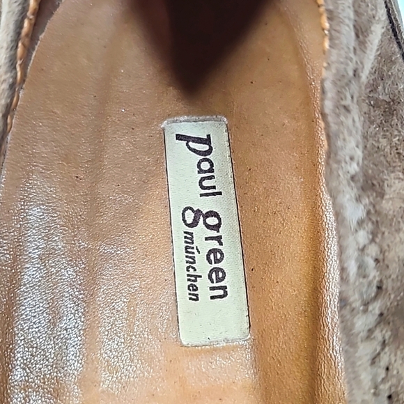 Paul Green Nola Wedge Brown Suede Square Toe Size 6.5 - Picture 2 of 7